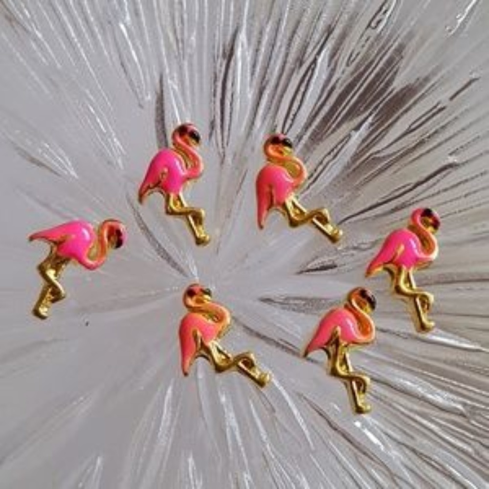 Pink Flamingo Floating Charm